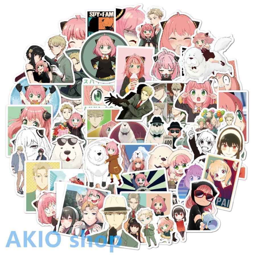 スパイファミリーシール 100枚セット ステッカー for SPY×FAMILY 防水 アニメ かっこいい かわいい おしゃれ 可愛い バイク パソコン ヘルメット s040
