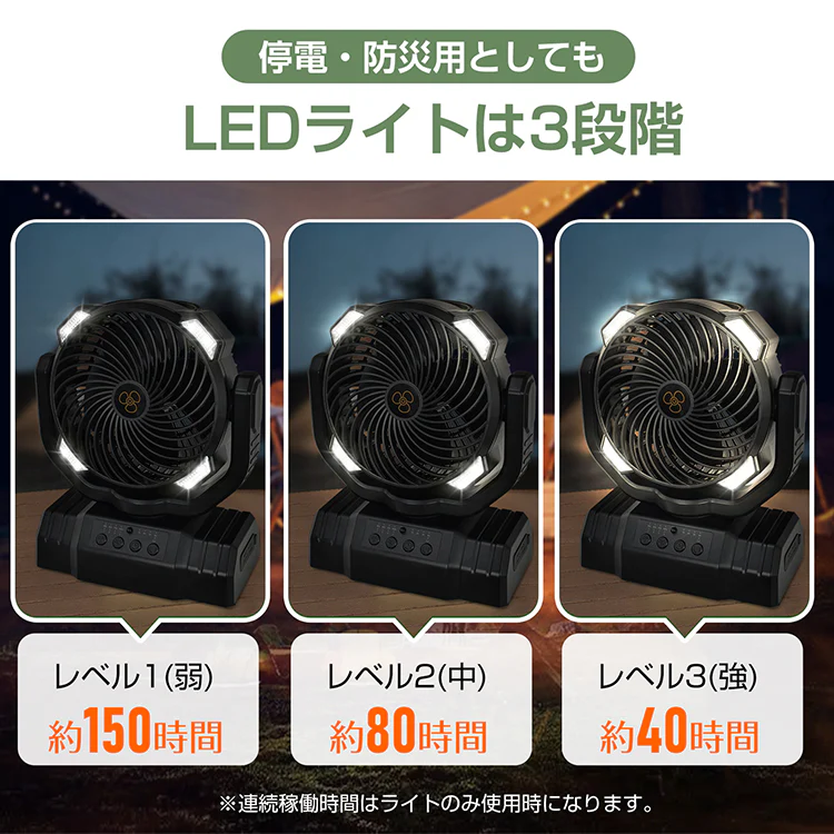 扇風機【ブラック】サーキュレーター  卓上扇風機 壁掛け扇風機 熱中症対策 吊り下げ アウトドア キャンプ 小型扇風機 壁掛け 携帯扇風機 リビング usb扇風機 卓上