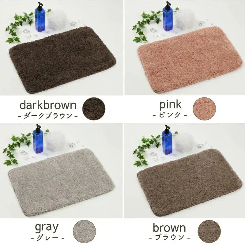 【ホワイト 50×80cm】バスマット 足ふきマット 極細繊維 トイレマット お風呂 マット 玄関マット 速乾 抗菌 防臭 エステ バスマット かわいい 珪藻土より 衛生的 快適 ふわふわ おしゃれ 40*60 50*80 送料無料 選べる 大判