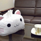 【白猫】ねこ顔ティッシュカバー ネコ 猫 猫グッズ 黒猫 白猫 ブラック ホワイト 30×20cm ティッシュカバー