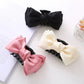 (ワインレッド)ヘアアクセサリー リポン ヘア爪 クランプ かわいい オシャレ 髪飾り