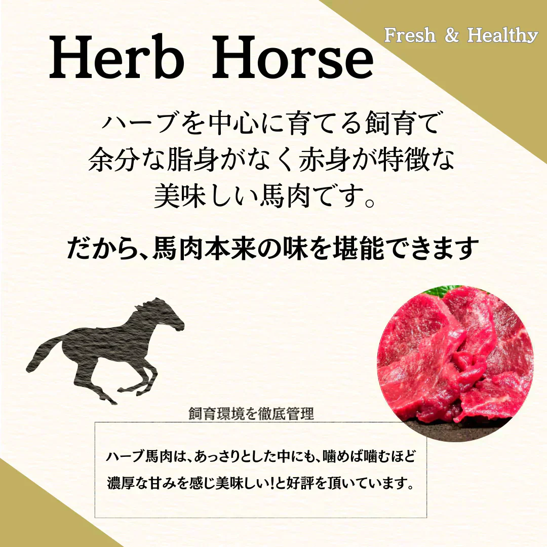 【特価】馬刺し 生食用 トロユッケ  50g×15パック Herb Horse