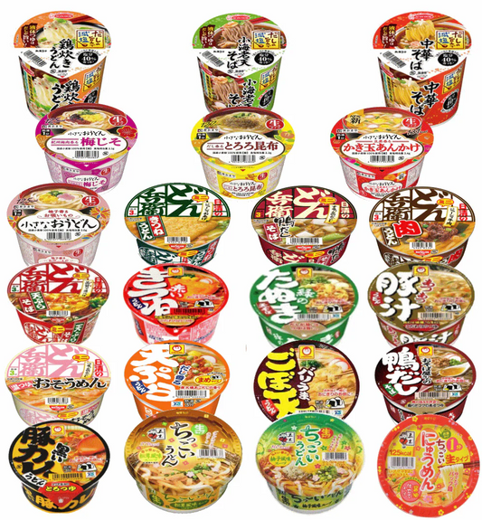 【ミニうどんそば決定版】日清食品 マルちゃん 寿がきや エースコック ミニサイズ うどん そば好きの貴方の20食セット 関東圏送料無料