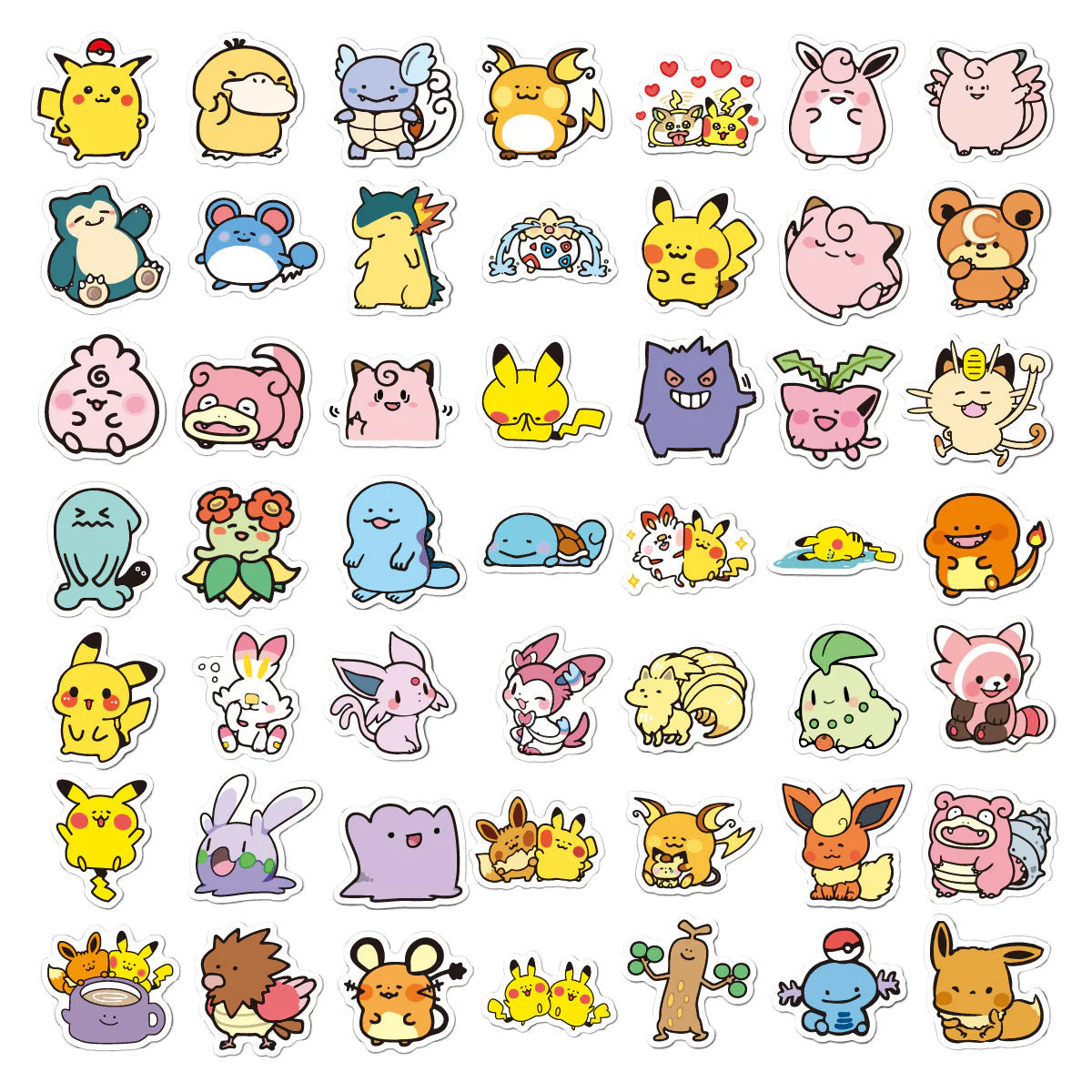 即納商品 ポケモンシール ステッカー ポケットモンスター 100枚セット かわいいアニメ for Pokemon 防水デカール 可愛い おしゃれ 漫画 DIYステッカー s063