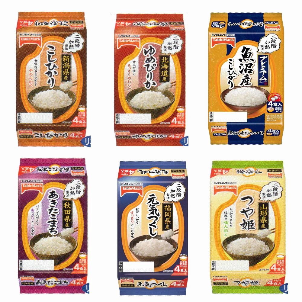 【パックご飯食べくらべ】【まとめ買い特典付き】 テーブルマーク 全国ご当地米 食べやすい150ｇ 24食 こしひかり あきたこまち ゆめぴりか つや姫 元気づくし 備蓄 防災用にも最適