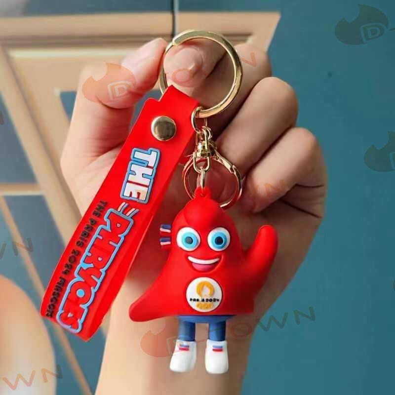 2個セット キーホルダー フリージュ オリンピックオリンピックグッズ パリ マスコット かわいい 金属 PVC 安全 オシャレ カバン 装飾 プレゼント 運動会 s116