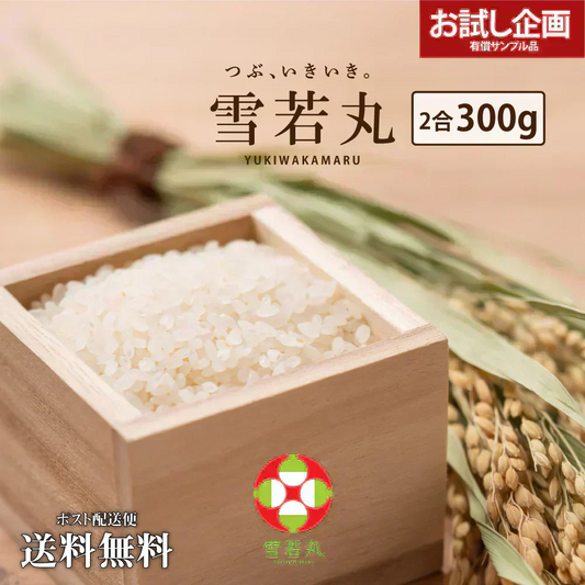 数量限定 米 お米 山形県産 雪若丸 2合300g 2年連続特A評価 食品 お試し お取り寄せ グルメ 特産品 通販 産直 送料無料 メール便