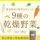 9種の国産野菜 乾燥野菜 完全無添加 完全国産 熊本県産 100g 野菜セット スープ 味噌汁 インスタント やさい 栄養 ドライベジ エアドライ 野菜 詰め合わせ 健康 ブドウ糖不使用《3-7営業日以内に発送予定(土日祝日除く)》