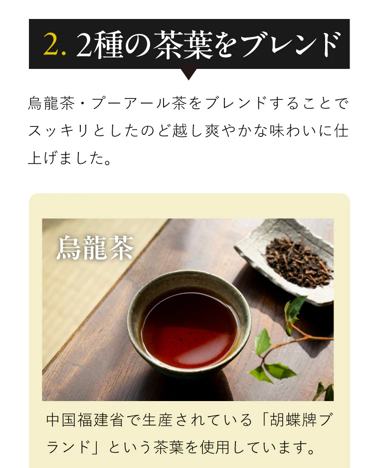 爽味黒烏龍茶 ポット用30個入（ティーバッグ 健康茶 健康飲料 プーアール茶 ウーロン茶 お茶）【プチプラ特集】