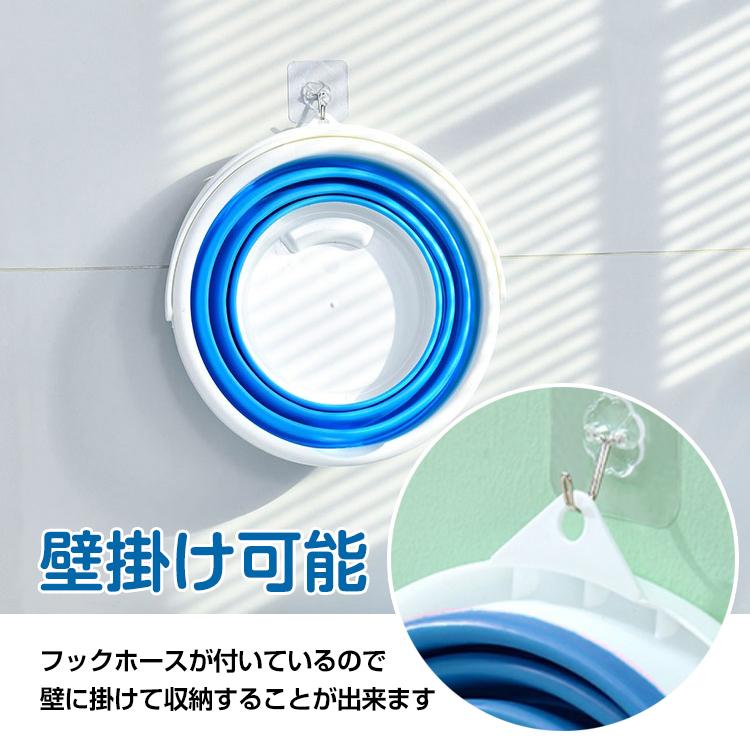 バケツ 折りたたみ 10L 軽量 おしゃれ シリコン 釣り アウトドア キャンプ 洗濯 お風呂場 浴室 水汲み 災害 防災 非常時 新生活 収納 コンパクト 洗車用 ny057