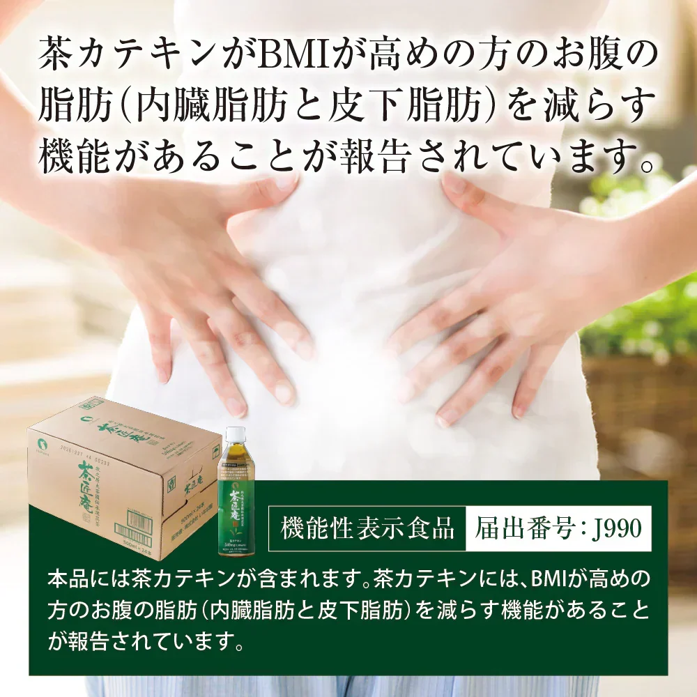 【機能性表示食品】10/9以降発送予定 茶匠庵 緑茶ペットボトル 500ml×24本