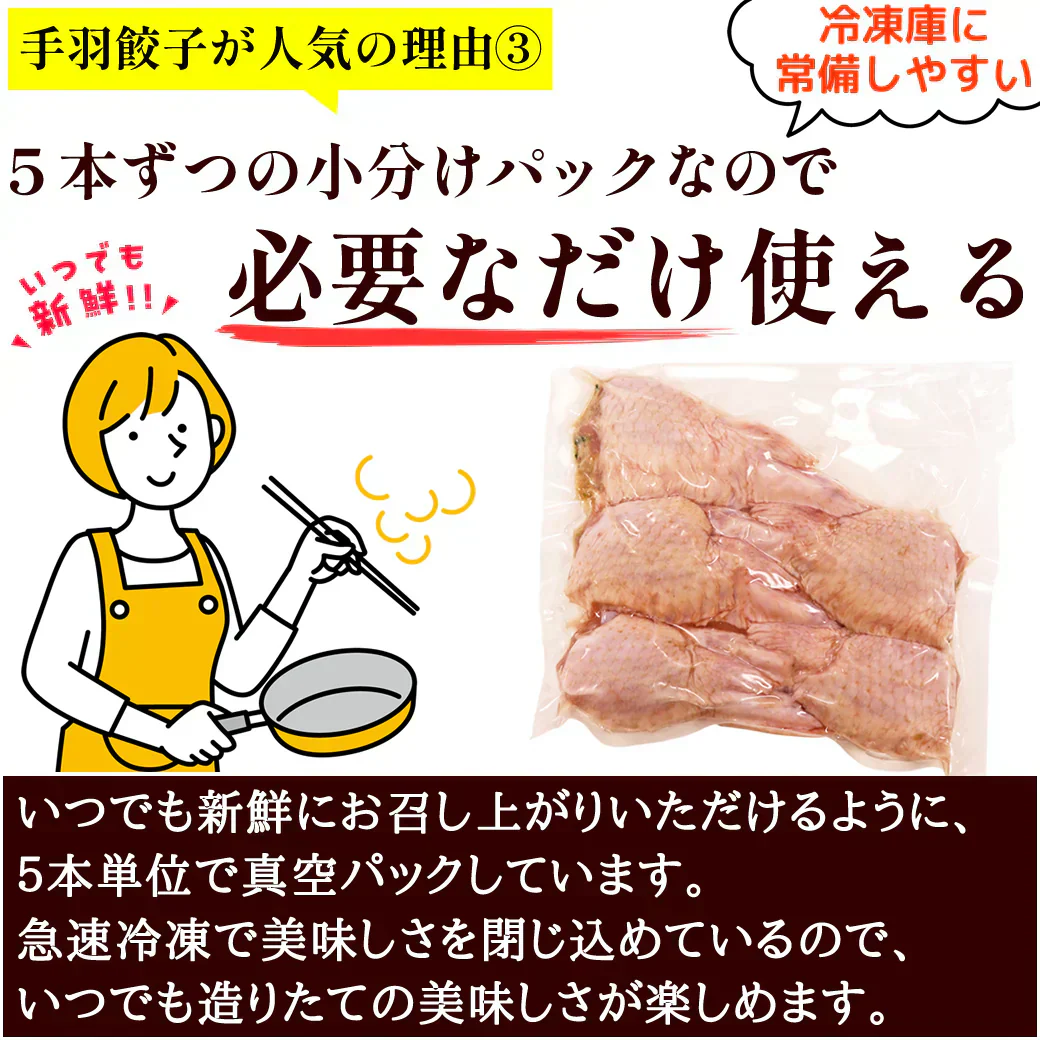 8秒に1本売れてる！手羽餃子 20本入 冷凍 餃子 国産鶏肉 惣菜 おかず 簡単調理 お取り寄せ グルメ 手羽先餃子 ビール おつまみ BBQ 人気 点心 送料無料