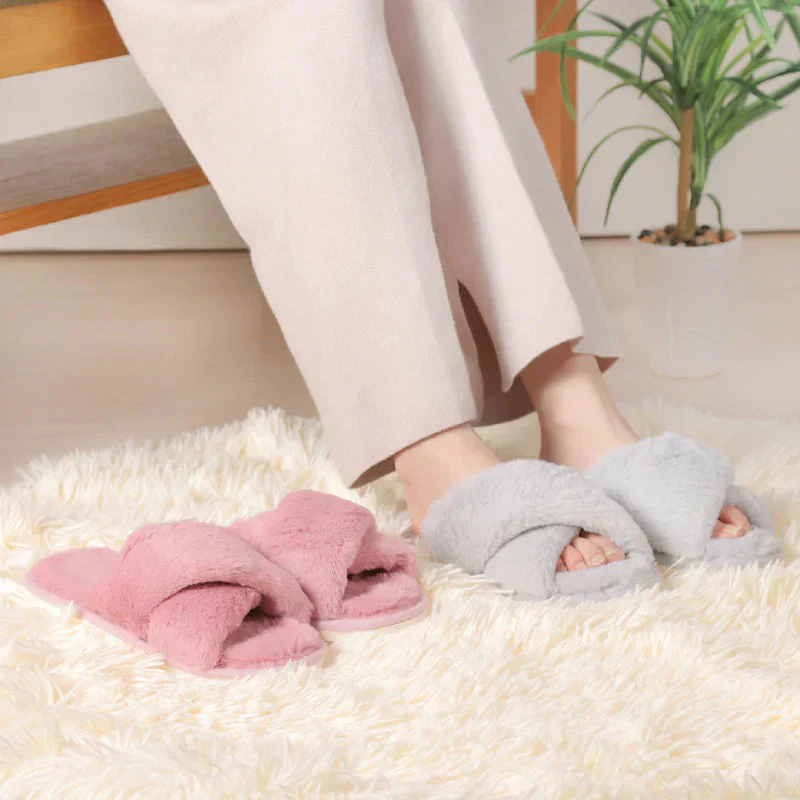【ホワイト　M】スリッパ ルームシューズ あったか もこもこ 子供 ムートン 冬用メンズ レディース かわいい 可愛い フェイクファー 冬 おしゃれ 暖かい ふわふわ 室内履き 冷え対策 送料無料 新生活 プレゼント