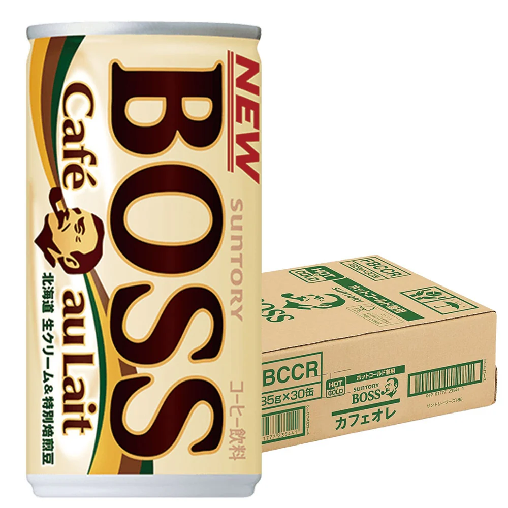 サントリー BOSSボス カフェオレ 185ml×１ケース/30本