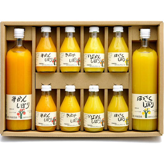和歌山県特産品 100％ピュアジュース750ml＆180mlセット(みかんジュース他)【お届け先不可地域：北海道・沖縄・離島】【プレミア和歌山物産展】