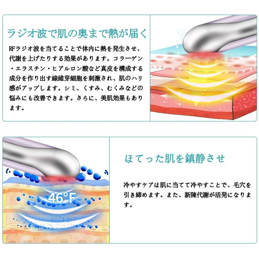 美顔器 多機能フェイス 4in1 たるみ解消 リフトアップ　シミくすみ改善　肌のハリ感アップ　持ち運び便利 小型