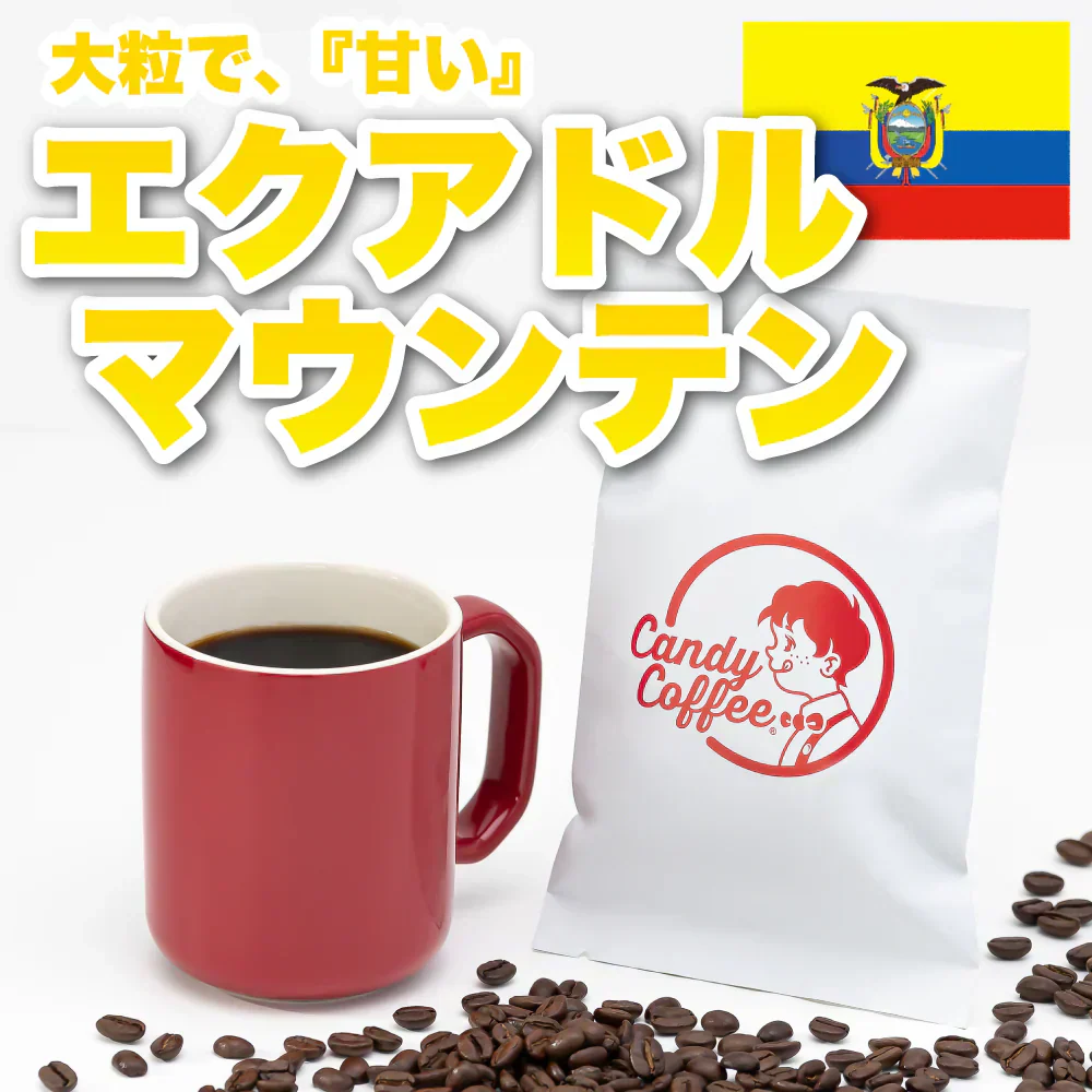 ｜エクアドル マウンテン｜【50g】【お試し】【出来立て】コーヒー豆 エクアドル原産 【高級厳選】 / 甘さと香りの評判が良い珈琲豆屋CandyCoffee®︎ 【大容量】 / ⭐︎ブルマンに似ている⭐︎ 美味しいコーヒー / 【超贅沢】「甘み」が特徴。非常におすすめです。/ グレートマウンテン アンデスマウンテン など