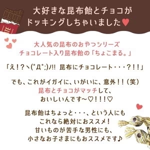 [大袋] チョコレート入り昆布飴 ちょこまる。500g [約83粒]　お徳用 業務用