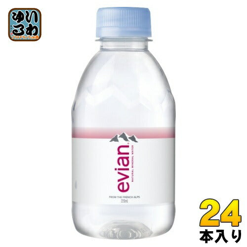 エビアン 220ml ペットボトル 24本入 ナチュラル ミネラルウォーター 硬水 フランス産 evian 伊藤園 正規輸入品