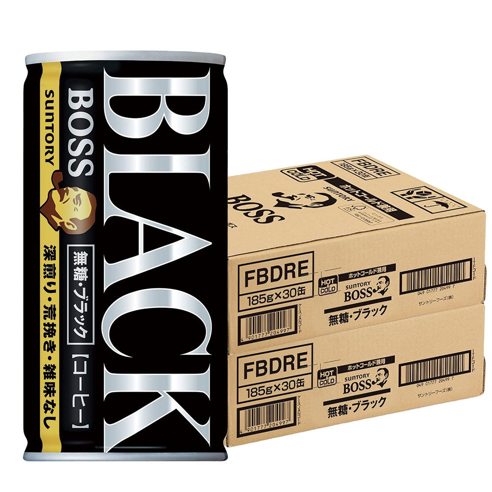 サントリー BOSSボス 無糖ブラック 185ml×2ケース/60本