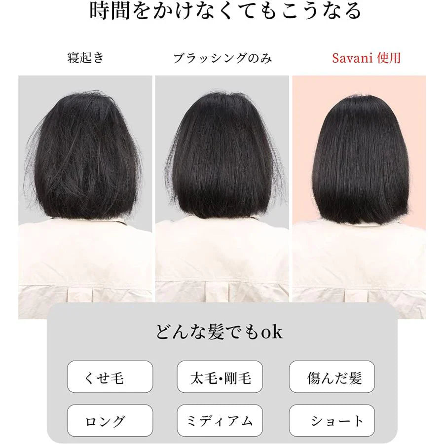 ヘアアイロン ストレートブラシ マイナスイオン ヘアケア 2タイプ選択可能 火傷防止 コンパクト 持ち運び ケース付き 温度調整 レディース メンズ w070B(彩色 )
