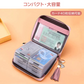 カードケース ラベンダー レディース 大容量 名刺入れ 40枚収納 本革 牛革 可愛い オシャレ カードホルダー カード収納 カードバッグ 手帳型 じゃばら パステル トレンド