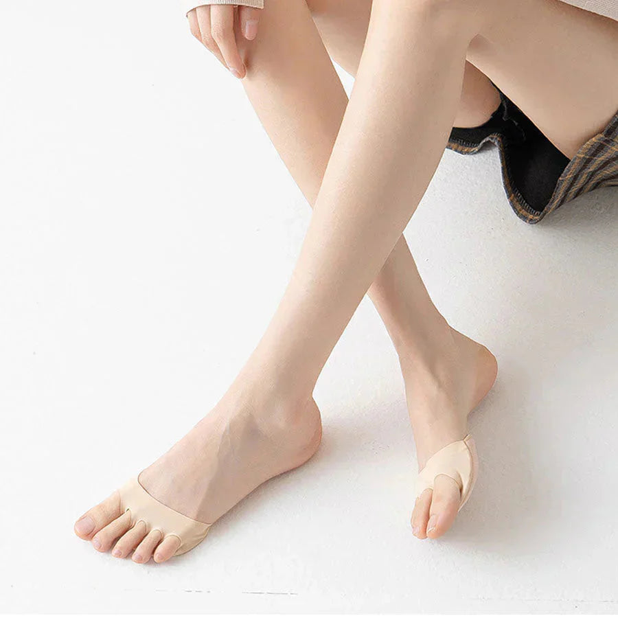 つま先カバーソックス 靴下 くつ下 前足パッド フットカバー パンプス用 見えない ソックス 快適 薄手 おしゃれ 滑り止め 歩きやすい 素足 消臭 脱げにくい 幅広 通勤 オフィス 痛くない 浅履き 足ケア 前足サポート 衝撃吸収クッション