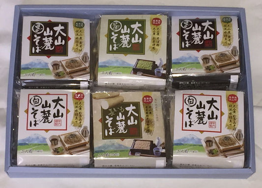 大山山麓そば4種　食べ比べセット【お届け不可地域：北海道・沖縄・離島】