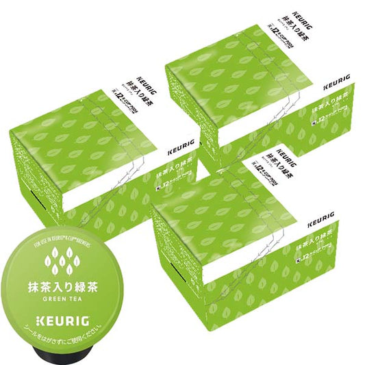 [送料無料] キューリグ Kカップ KEURIG K-Cup カプセルコーヒー カップス 抹茶入り緑茶 3箱(3g×36カプセル)【3~4営業日以内に出荷】 カプセルコーヒー コーヒーメーカー コーヒーカプセル お茶 まっちゃ