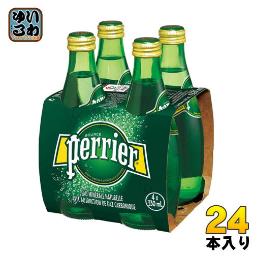 ペリエ 330ml 瓶 24本入 炭酸水 無糖 飲み切り 南フランス産