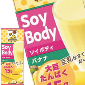 [送料無料] キッコーマン SoyBody ソイボディ バナナ 200ml紙パック×36本[18本×2箱]【3?4営業日以内に出荷】