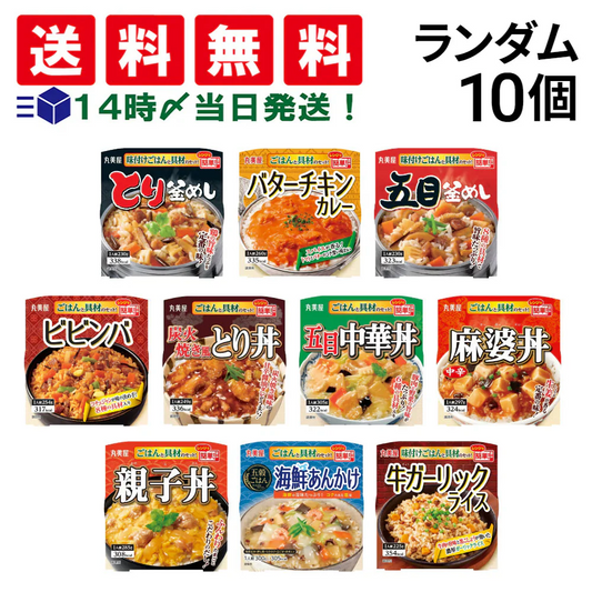 【 送料無料 】 丸美屋 どんぶり ごはん付き 10種類 食べ比べ 詰め合わせ アソート セット まとめ買い