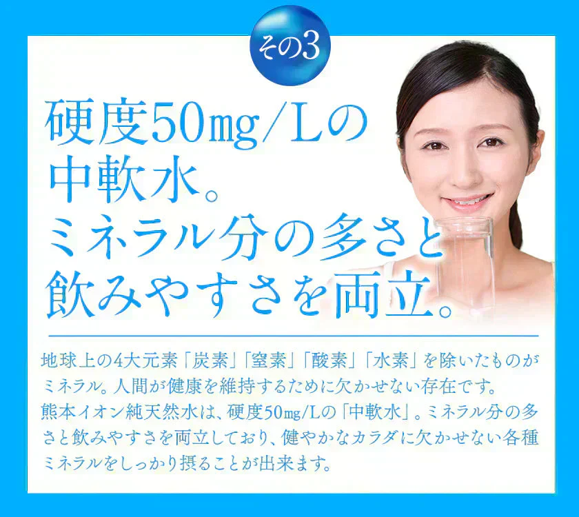 【シリカ含有】 水 ミネラルウォーター 天然水 500ml 45本 くまモンボトル ラベルレス 熊本イオン 純天然水 水 くまモン 防災 備蓄《1-3営業日以内に発送予定（土日祝除く）》|