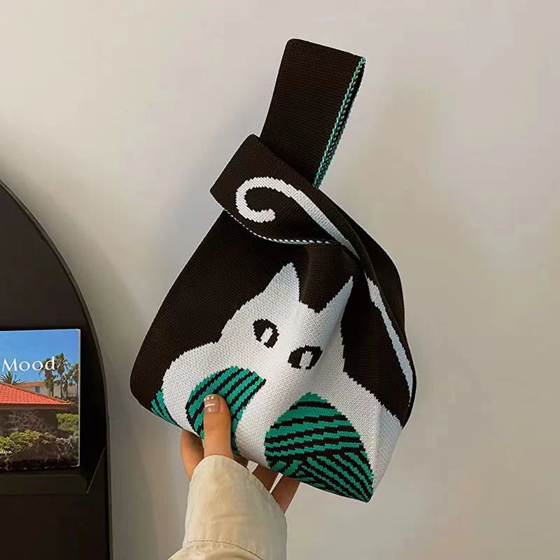 【4】【同柄2個セット】【予約商品・発送時期は商品説明に記載】ニット バッグ ニットバッグ 同柄 2個セット マルシェバッグ ニット トートバッグ 縦型 クロシェ編み かぎ針 ハンドバッグ マルシェ 韓国 ミニバッグ ミニバッグ 送料無料 ギフト プレゼント