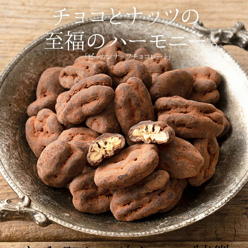 ピーカンナッツ チョコレート 100g（1袋） キャラメル ピーカンナッツチョコ ココア ナッツ チョコ バレンタイン スイーツ お菓子 贈り物 美味しいもの ［送料無料］ ギフト プレゼント ※ポスト投函商品の発送は1～2週間前後になります