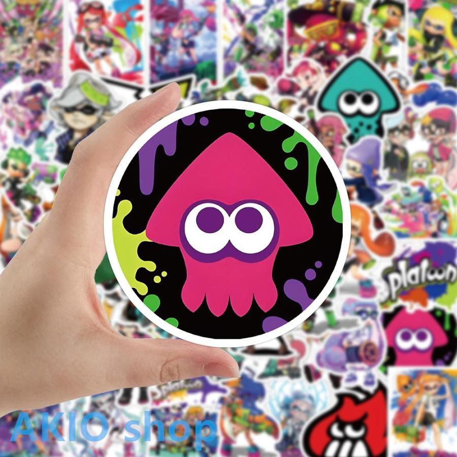 スプラトゥーン3シール 50枚セット スッテカー 萌えグッズ シール ジェットウォータースプラトゥーン グッズ イカ かわいい イベント 可愛い s051