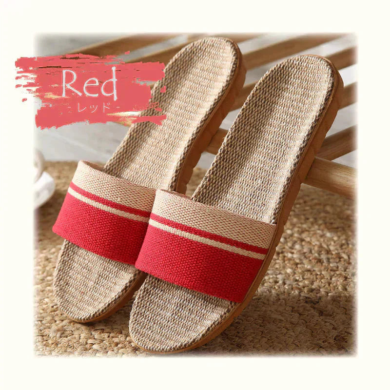 【色お任せ /Sサイズ】スリッパ 麻素材