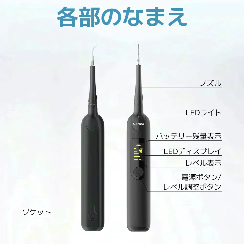 Sarlisi 歯石取り デンタルツール 口腔洗浄 歯間のクリーニング 虫歯予防 1台多役 小型 オーラルケア 家庭用