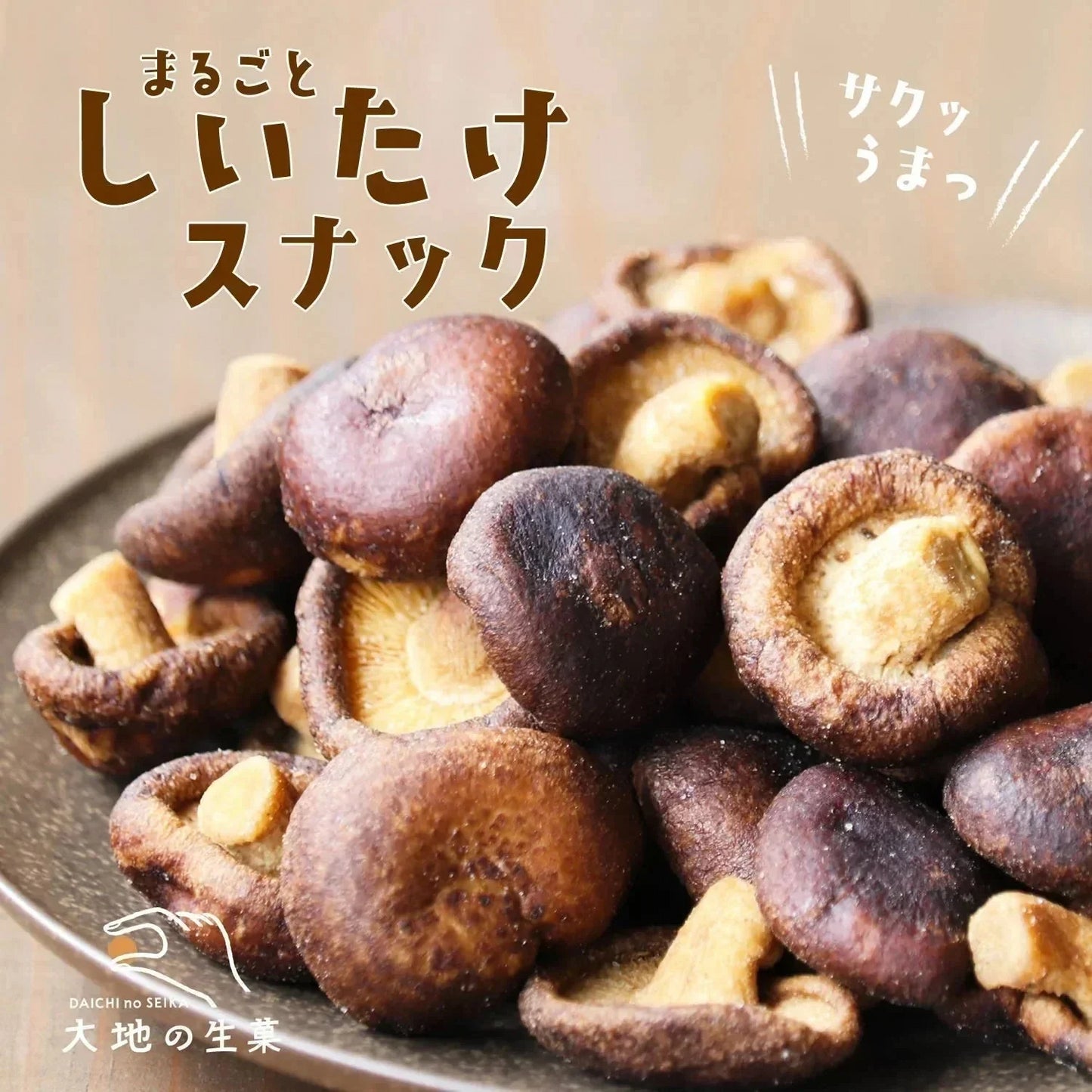 【190g】大地の生菓 まるごと しいたけスナック