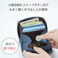 【ブルー】 ミニ財布 レディース メンズ カードケース 牛革 二つ折り 大容量 コンパクト じゃばら式