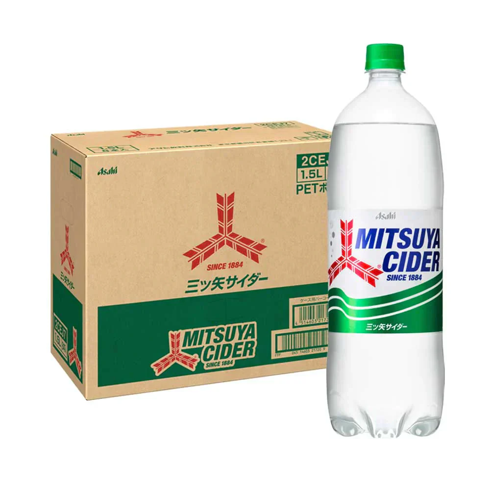 アサヒ 三ツ矢サイダー 1500ml 1.5L×8本【ご注文は2ケースまで同梱可能です】