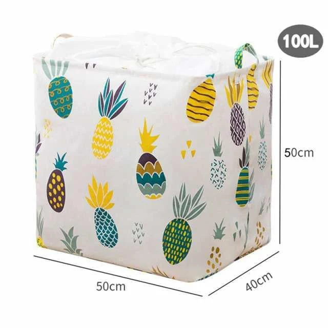 2セット 100L  収納ボックス ファスナー インナーボックス 折りたたみ かご おしゃれ 収納バスケット 寝室 ベッド下収納 整理箱 大容量 防塵 無臭 頑丈 耐久性 (タイプA)