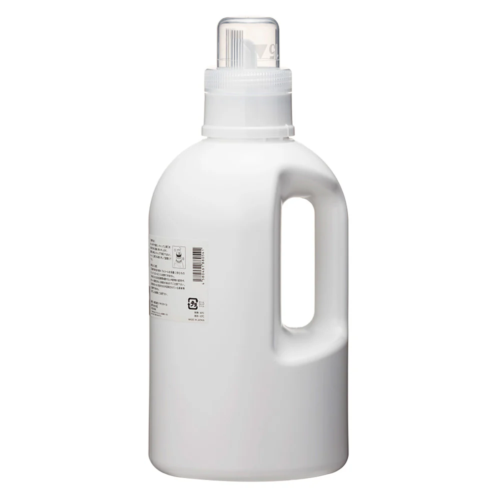 詰替ボトル ホワイト円柱　 計量キャップタイプ 1000ml 容器