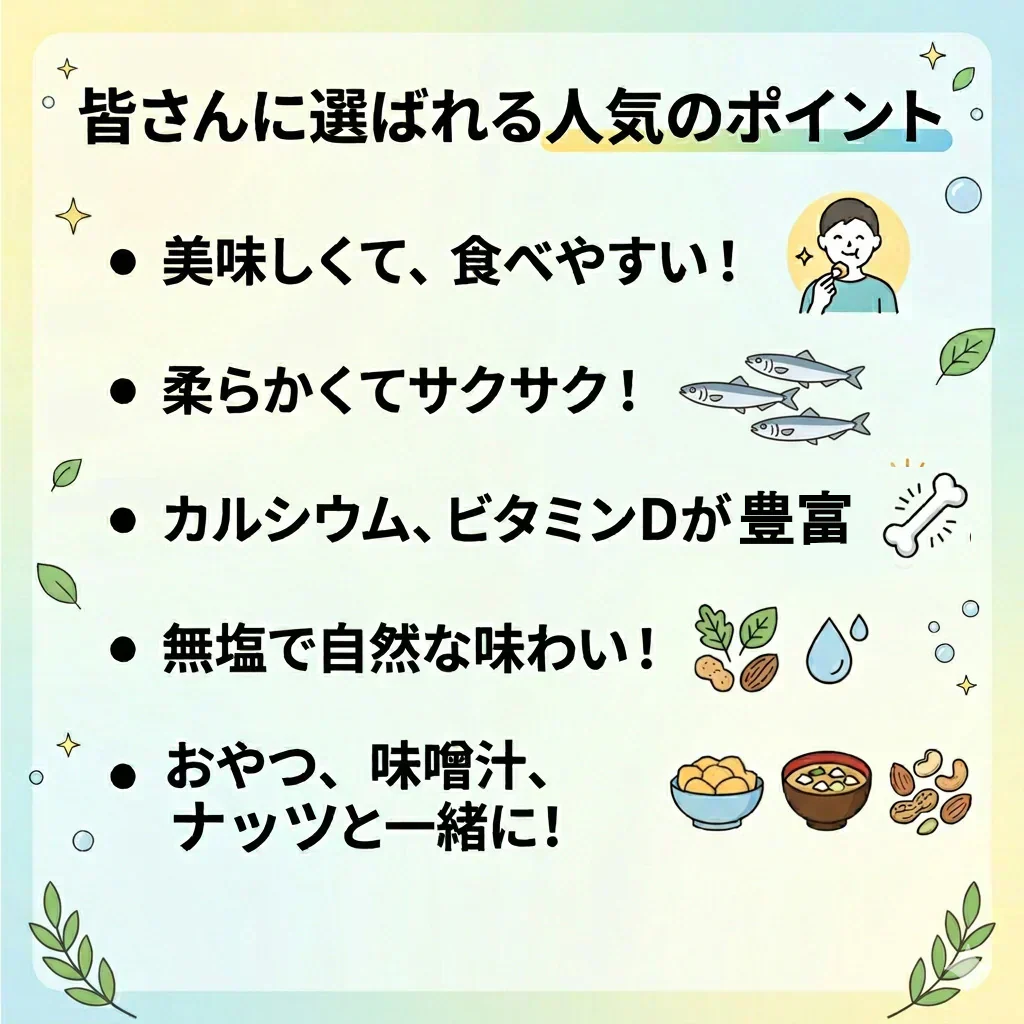 ＜塩無添加食べるにぼし180g＞ 無塩