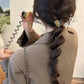 (A03グレー)プリングヘアゴム くるくる ヘアアクセサリー ハート オシャレ 髪飾り ヘアゴム コイルポニー ワイヤーポニー まとめ髪 プチプラ