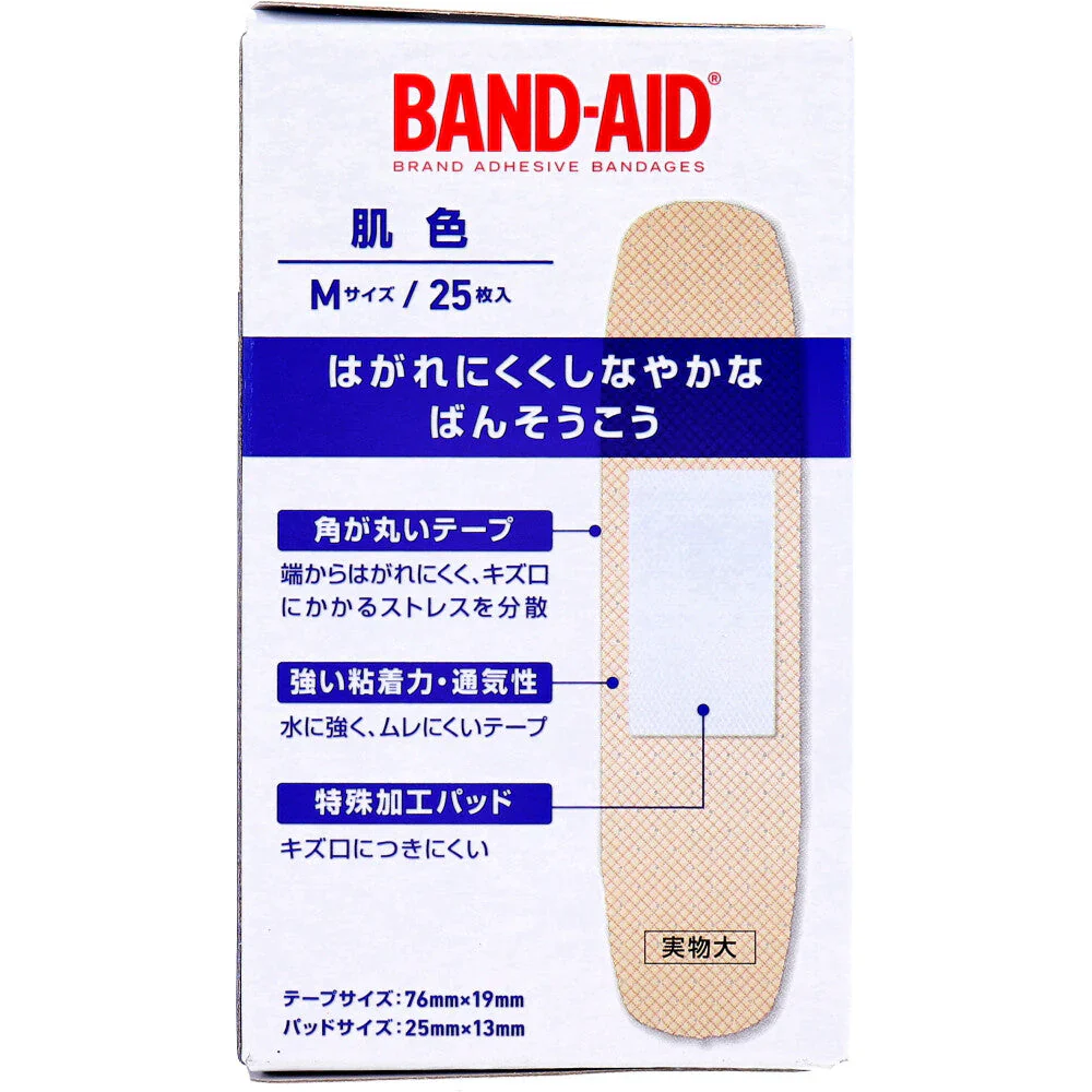 バンドエイド 肌色 滅菌済 Mサイズ 25枚入り X6箱