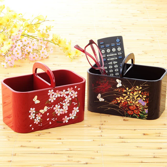 【みやび】華やかリモコンラック（山中漆器）卓上収納ケース リモコンラック 和風 卓上収納 小物収納 仕分け収納 おしゃれ ギフトプレゼント