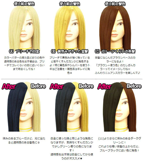 エンシェールズ カラーバター 200g ネイビーブルー ヘアカラー トリートメント ヘアマニキュア ヘアケア クリップジョイント マニキュア インナーカラー ダメージヘア ブリーチヘアー