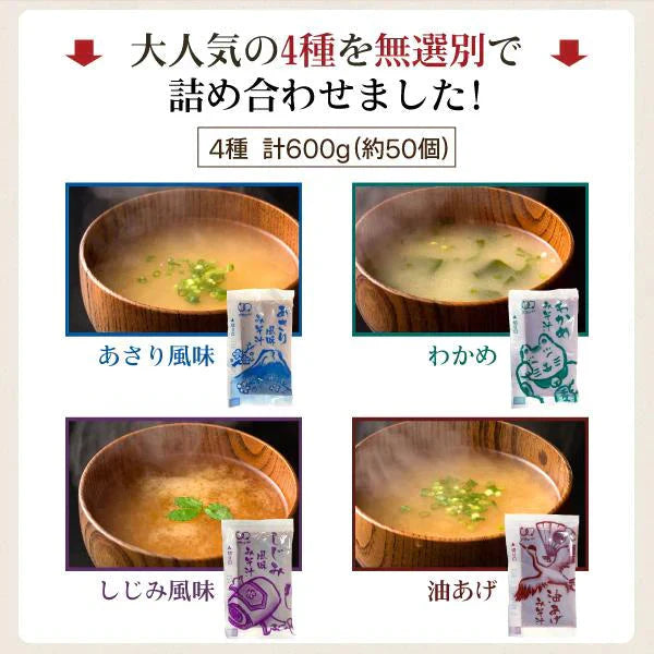 訳あり 味噌汁 無選別 合計600g 送料無料 味噌汁 あさり 蜆 しじみ わかめ ワカメ 油揚げ 揚げ 4種類 混合 不均一 セット 即席 生みそ汁 食品 和 和食 簡単 便利 大容量 お徳用 まとめ買い