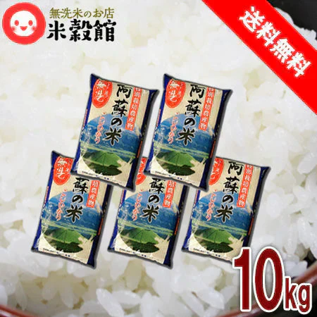 令和7年産 熊本県阿蘇産こしひかり　無洗米10kg(2kg×5)無洗米 特別栽培米小分けセット